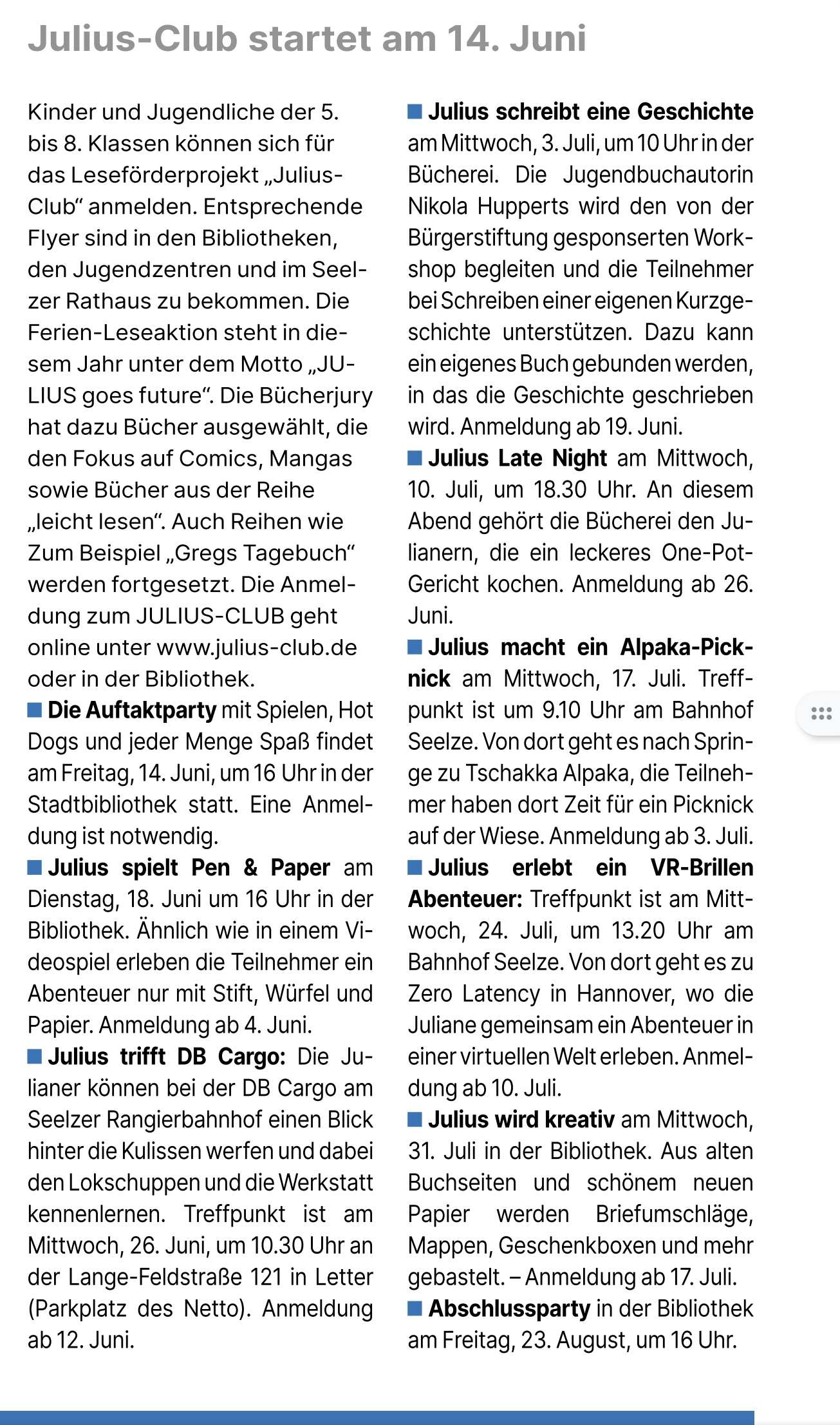 2024 0106 HAZ Seelze Julilus Club