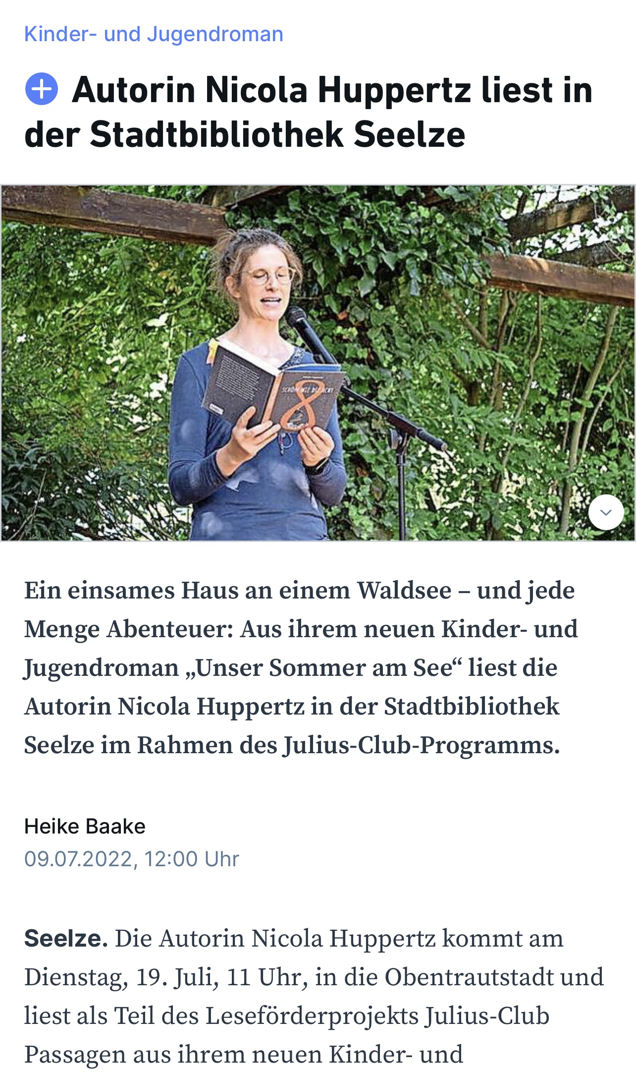 2022 0907 HAZ Online Autorin Nicola Huppertz