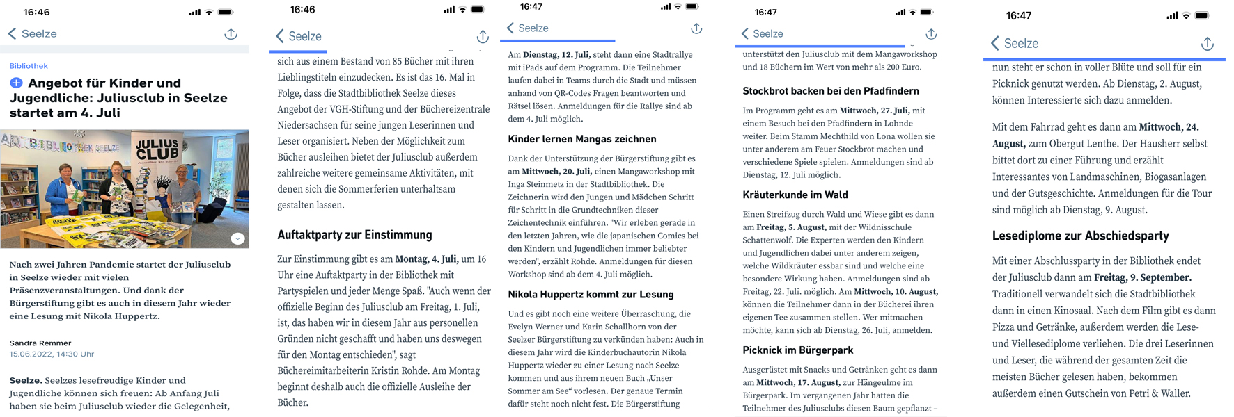 2022 1506 HAZ Online Angebot fuer Kinder