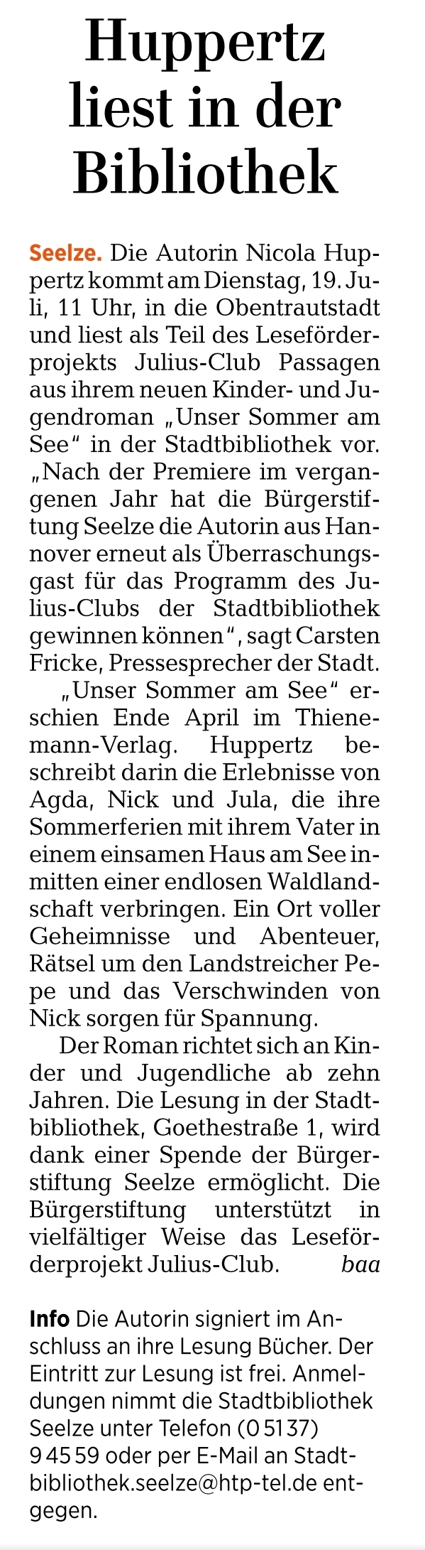 2022 1807 HAZ Seelze Huppertz liest
