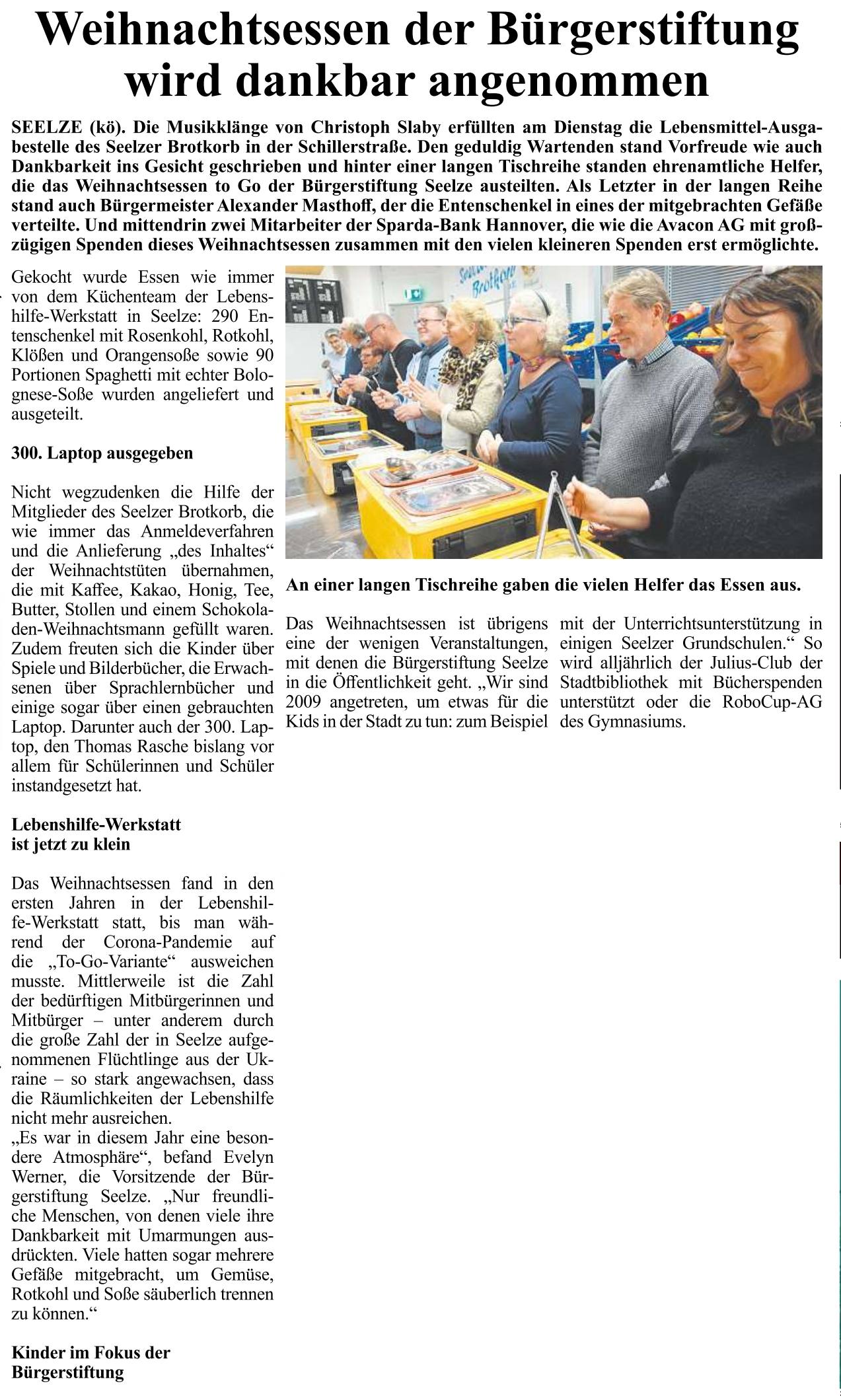 023 2023 0912 Umschau Weihnachtsessen