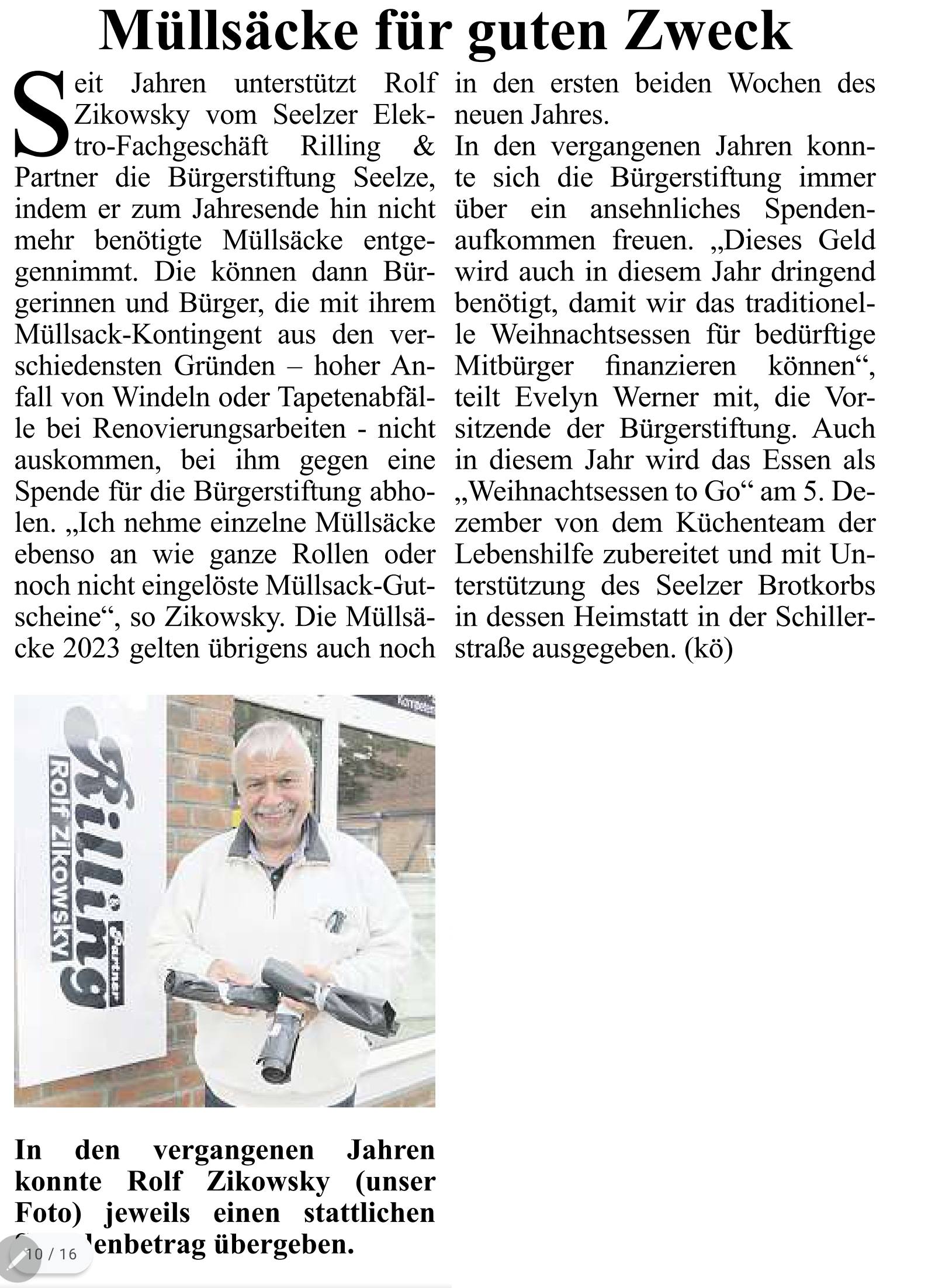 2023 1410 Umschau Muellsaecke fuer guten Schweck
