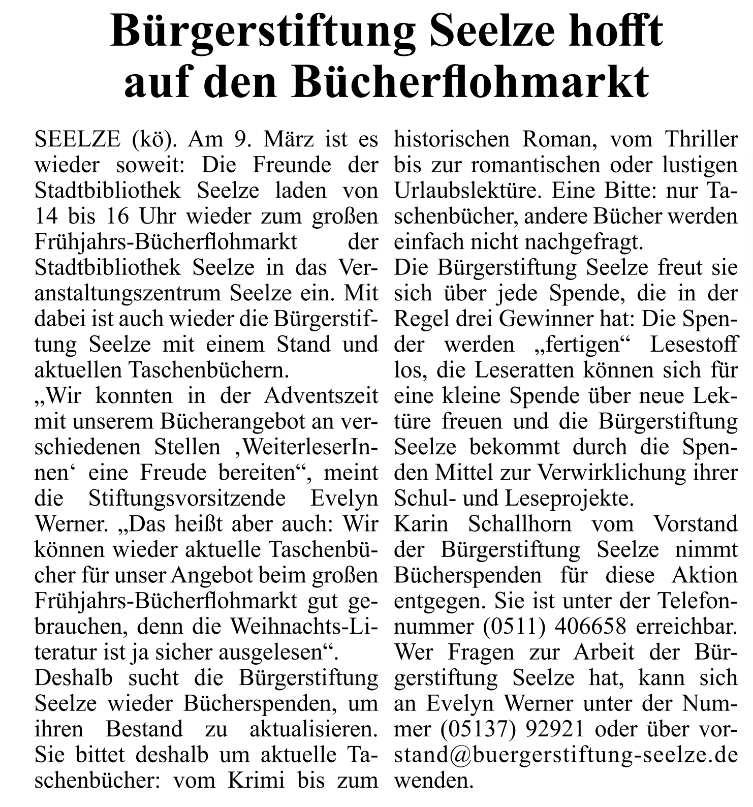 2024 2402 Umschau Buergerstiftung Seelze hofft
